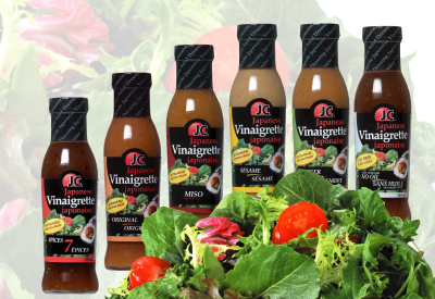 JC Japanese Vinaigrettes / Salad Dressings - 7 Spices, Sushi Ginger, Original, Miso, Sesame, Ginger & No Oil